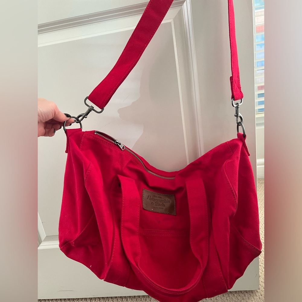 Abercrombie & Fitch Vibrant Red Shoulder Bag